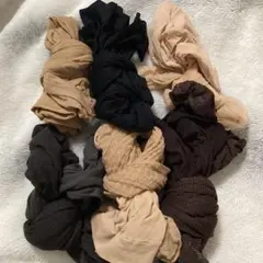 ⚪︎清掃用中古品⚪︎伝線、穴あきアリ、ATSUGI/福助含む各種ストッキング6足分