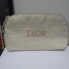 DIOR 2024年ホリデーコレクションノベルティ　ゴールドポーチ
