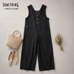 SOMETHING × FREAK’S STORE ボタンフライ サロペットのサムネイル