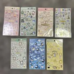 サンリオ　はぴだんぶい　シナモロール　ポチャッコ　ポムポムプリン　箔押しシール