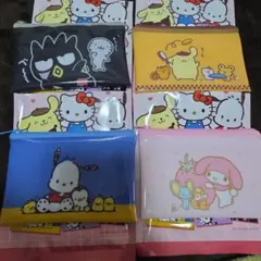 サンリオキャラクター フラットポーチ 4個セット