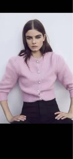美品ZARA カーディガン 五分袖