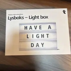 ライトボックス　フライングタイガー　追加アルファベットシート付