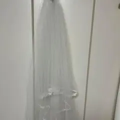 ウェディングベール レース装飾付き