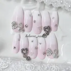 ネイルチップ 現品オーダー ベイビーブーマー 量産型 フレンチガーリー 韓国