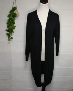 UNIQLO ユニクロ ロングカーディガン薄手 ブラック Mサイズ