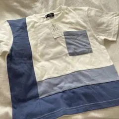 ぽ*ぽ様 COMME CA ISM Tシャツ 120cm ホワイト/ブルー