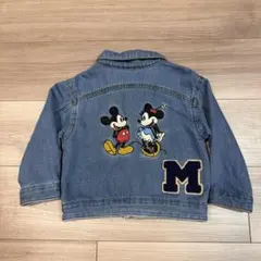 DisneyStore ミッキーマウス デニムジャケット Kids M 楽天市場】ミッキー デニムジャケット（キッズ・ベビー