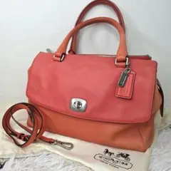 COACH コーチ 2way ショルダーバッグ ターンロック 本革 23562 - メルカリ