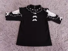 NOEMIE ノエミー キラキラリボンオープンショルダープチハイカットソー