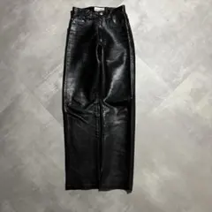 BIGLIDUE ホースハイド レザーパンツ 馬革 本革　44 黒 BIGLIDUE ホースハイド レザーパンツ 馬革 本革 44 黒 - メルカリ
