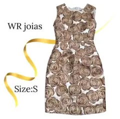 ★極美品★WR joias　ラメローズボンディング　ワンピース ゴールドのサムネイル
