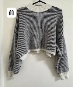 ヘザー　Heather セーター ニット 長袖 トップス ボーダーニット