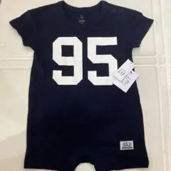 GAP ネイビー 数字95ロンパース 95