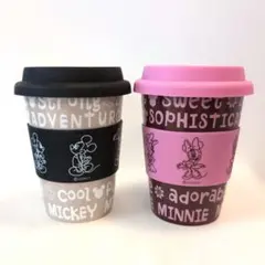 【未使用】ディズニー DISNEY ミッキー＆ミニー マグカップ 2個　陶器製