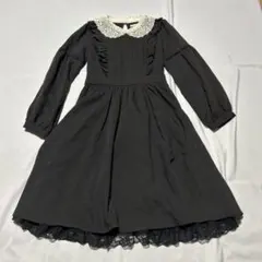 【美品】アクシーズファム　ブラック　ワンピース