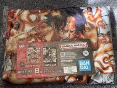 一番くじ　ワンピース カードゲーム B賞　カードデザインブランケット　エース