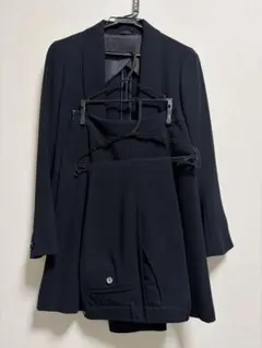 ネイビー レディーススーツ シングルボタン