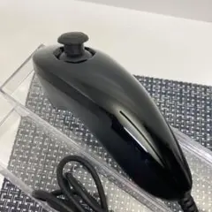 【フルメンテナンス】Wii WiiU ヌンチャク ブラック 黒色 b