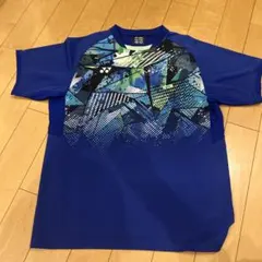 青い幾何学模様 Tシャツとショーツセット