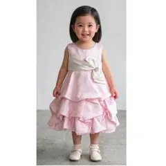 ベビードレス　90cm 結婚式　フォーマル　ピンクのサムネイル