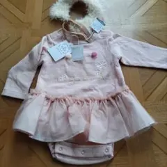 après les cours ベビー ワンピース V432087 ピンク