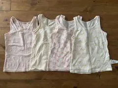 【ユニクロ】メッシュタンクトップ肌着4枚セット/90cm