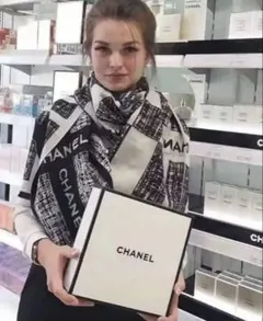 あ*ん様 美*)様 CHANEL チェック柄 スカーフ