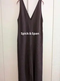 Spick＆Span ピンストライプ サロペット ブラウン 36のサムネイル