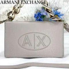 【美品】アルマーニ エクスチェンジ 2way ショルダーウォレット レザー