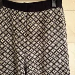 エヘカソポ ジャカードニットパンツ ブラック グレーのサムネイル