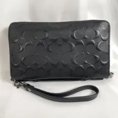 人気 COACH コーチ オーガナイザー 長財布 セカンドバッグ レザー
