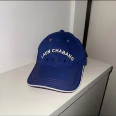 80s USA製 デッドストック ベースボールキャップ 企業 古着 青 y2k