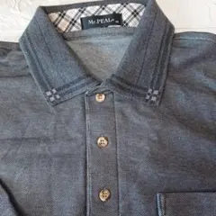 Mr.PEAL ダークグレー ポロシャツ