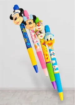 ディズニーシー キャラクターボールペン 4本セット 子ども向け まとめ売り