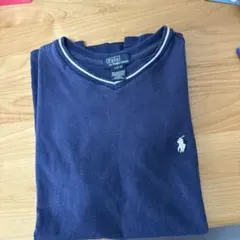 Polo by Ralph Lauren ネイビー Vネック Tシャツ M