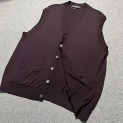 ブルックスブラザーズ ブラック メリノ ウール ニット ベスト トラディショナル