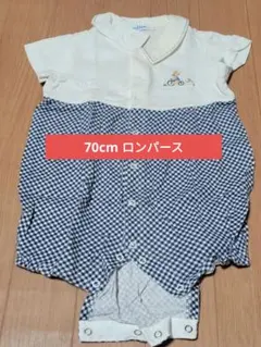 familiar ロンパース 70サイズ チェック柄