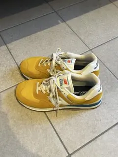 New Balance 574 スニーカー イエロー