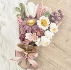 【 20 】即購入◎ 毛糸の花束 枯れない花束 卒業式 記念日 プレゼント