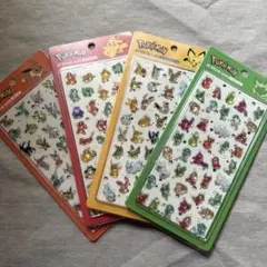 ポケモン　3Dシール　ぷっくりシール　立体シール　4枚セット