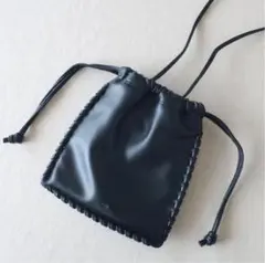VASIC WELLS MINI 巾着 ショルダーバッグ 黒のサムネイル