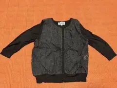 Jocomomola 花柄ブラックカーディガン　40サイズ