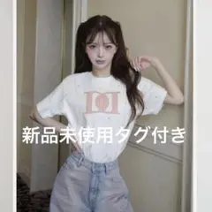 Hello DarichキルティングアップリケビジューTシャツ WHT キティ