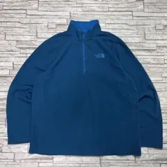 あ*ん様 ノースフェイス ハーフジップ フリーススウェット ターコイズブルー ア
