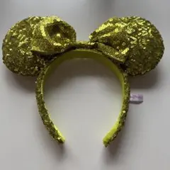 ディズニー カチューシャ 黄色 スパンコール