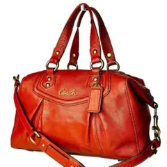 Y2K COACH Leather Handbag 2way Brown