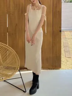 EATME リブニットワンピース