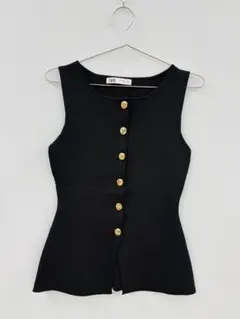 ZARA ブラック ベスト Sサイズ