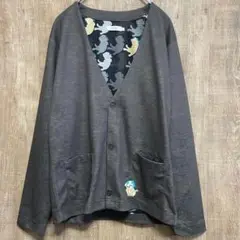 graniph グラニフ【新品】カーディガン　忍たま乱太郎 M　グレー